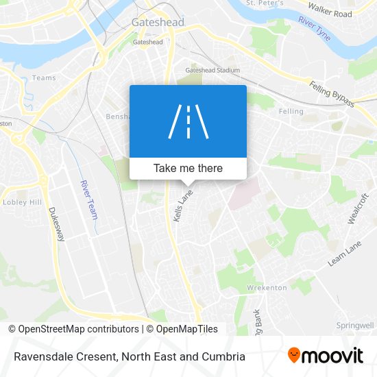 Ravensdale Cresent map