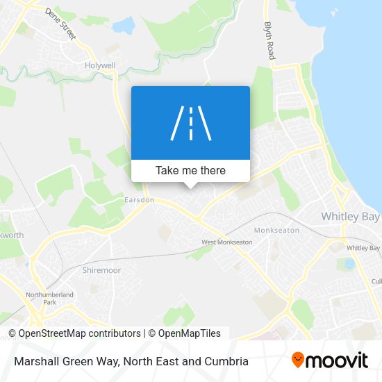 Marshall Green Way map