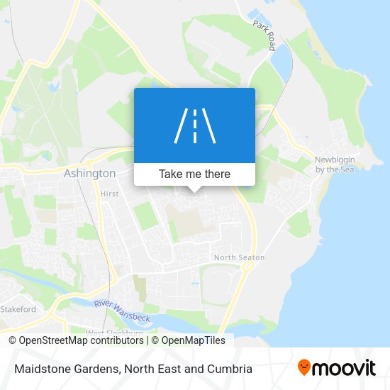 Maidstone Gardens map