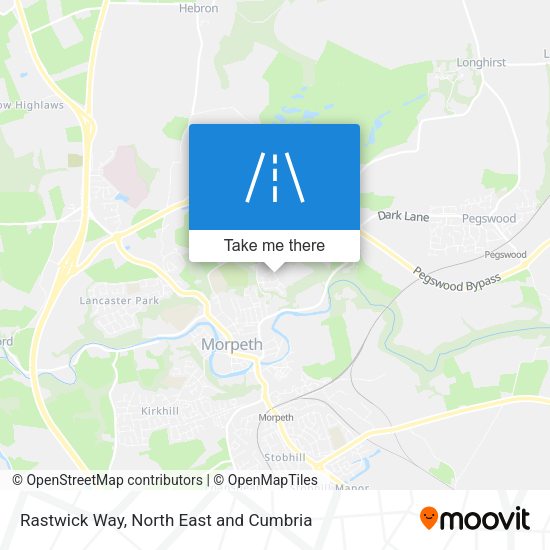 Rastwick Way map
