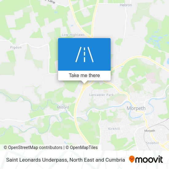 Saint Leonards Underpass map