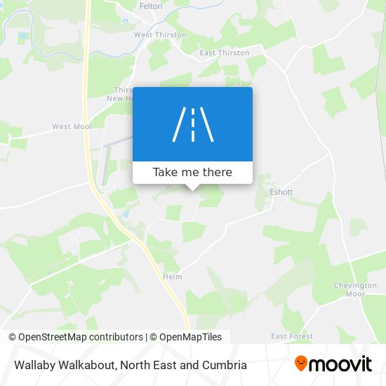 Wallaby Walkabout map