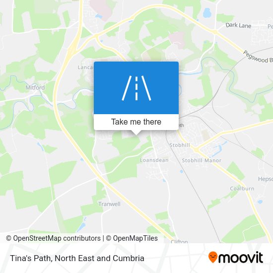 Tina's Path map