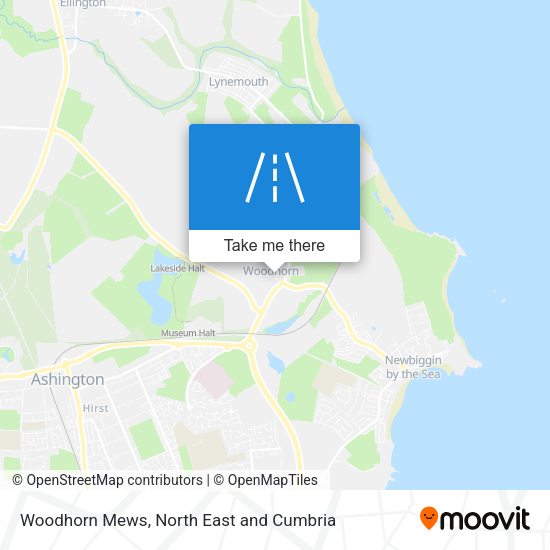 Woodhorn Mews map