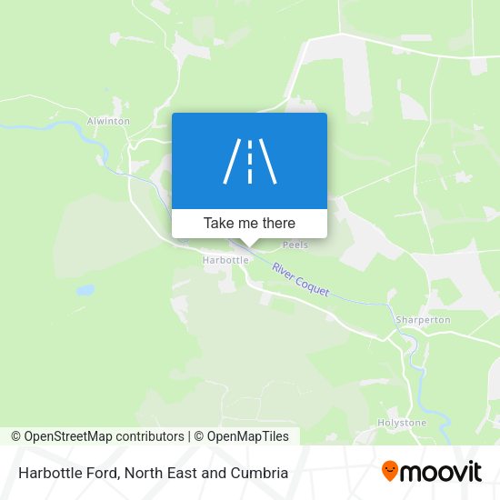 Harbottle Ford map