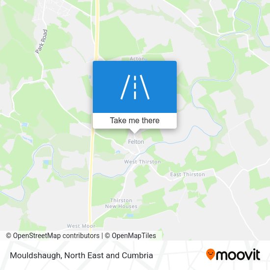 Mouldshaugh map