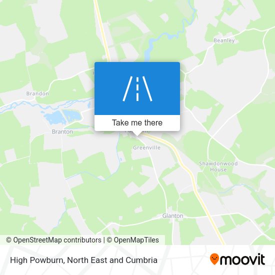High Powburn map