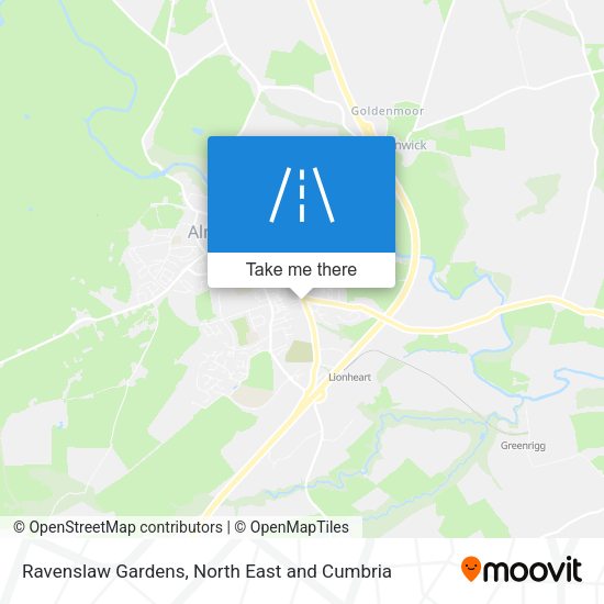 Ravenslaw Gardens map