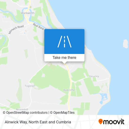 Alnwick Way map