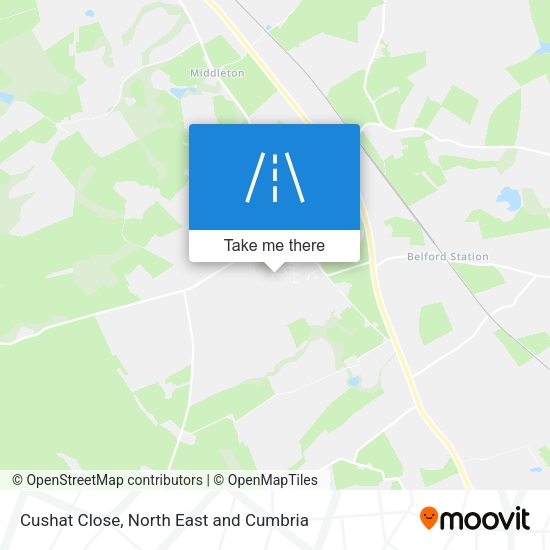 Cushat Close map