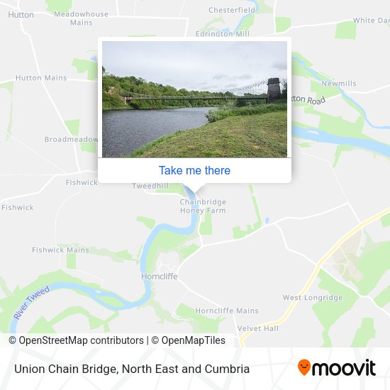 Union Chain Bridge map