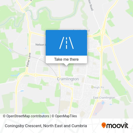 Coningsby Crescent map