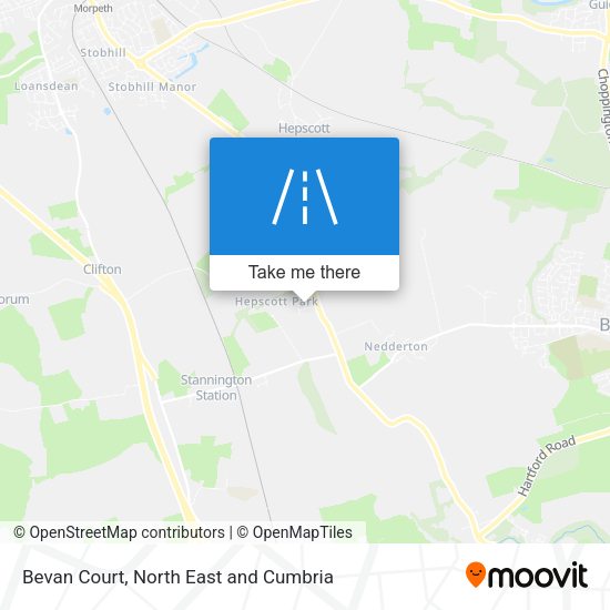 Bevan Court map