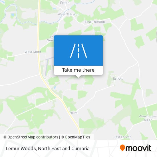 Lemur Woods map