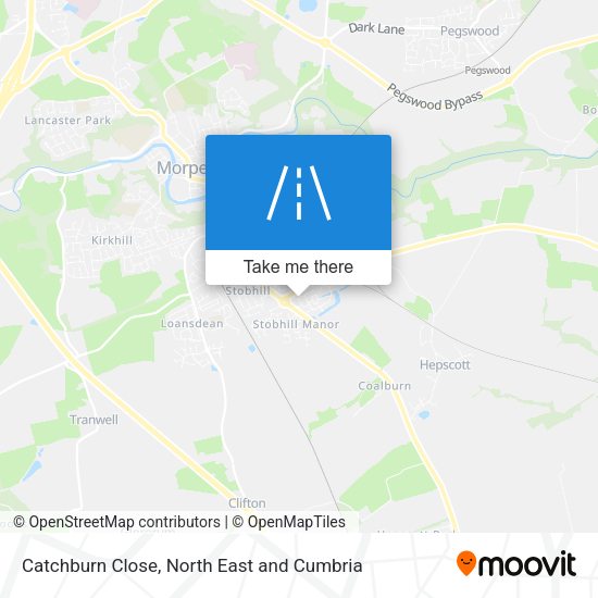 Catchburn Close map