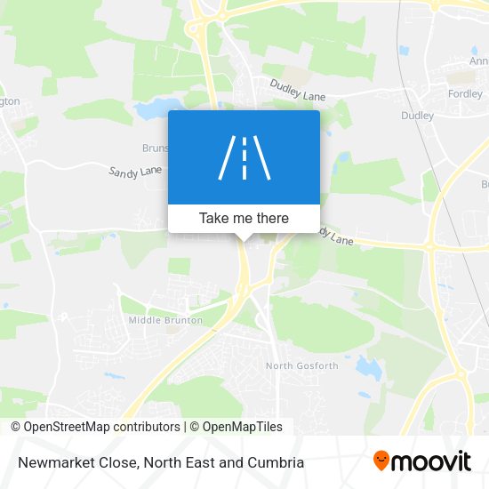 Newmarket Close map