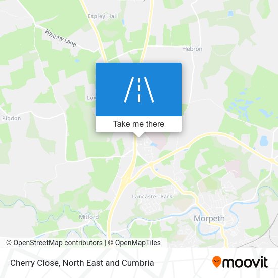 Cherry Close map