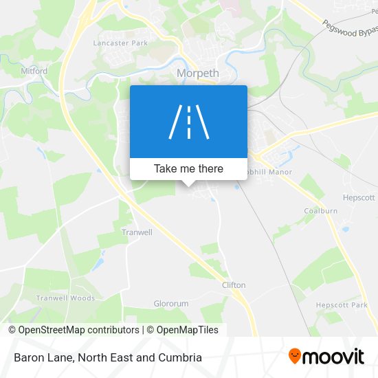 Baron Lane map
