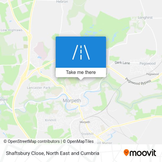 Shaftsbury Close map