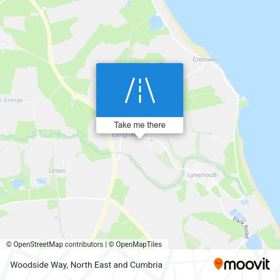 Woodside Way map