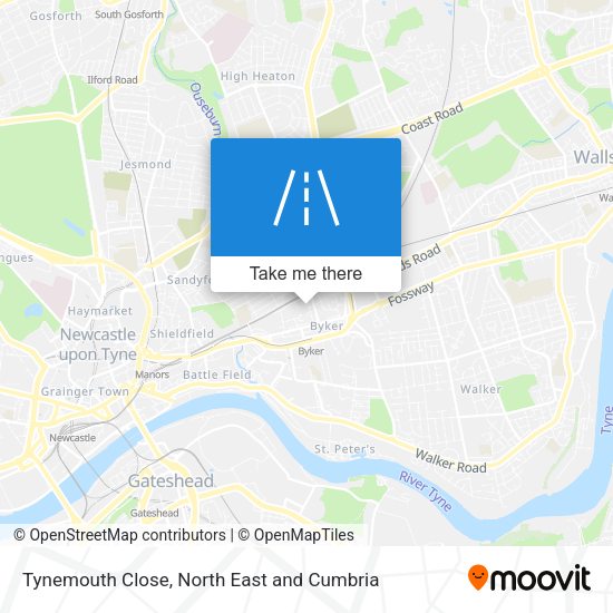 Tynemouth Close map