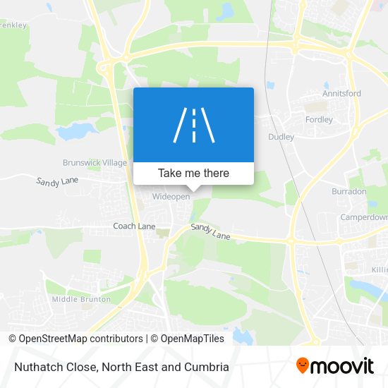 Nuthatch Close map