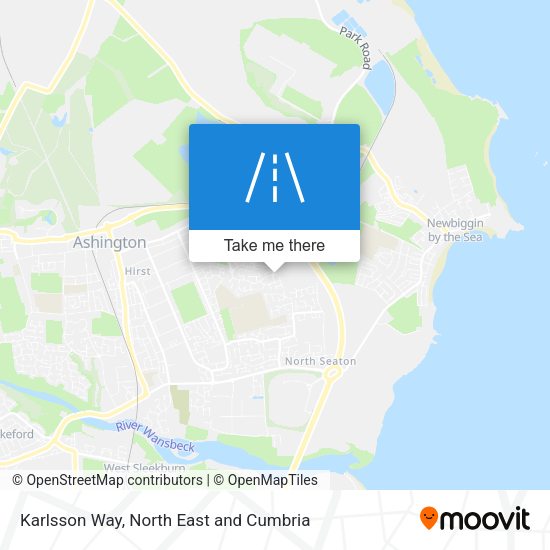 Karlsson Way map