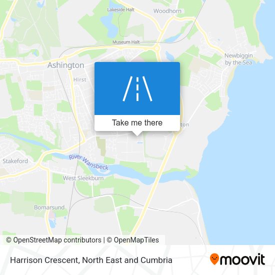 Harrison Crescent map