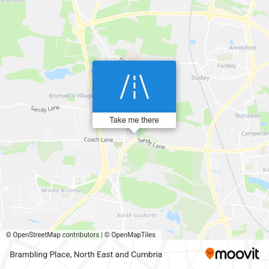 Brambling Place map