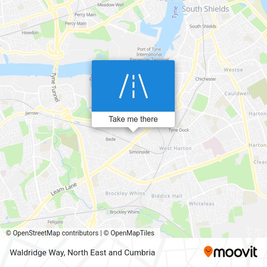 Waldridge Way map