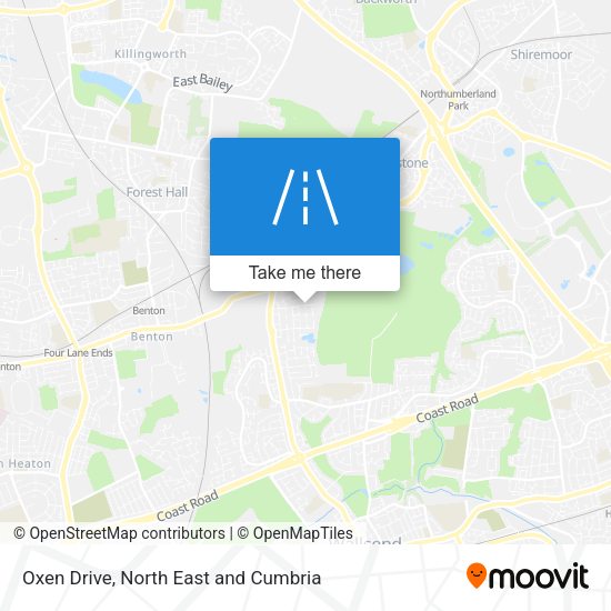 Oxen Drive map