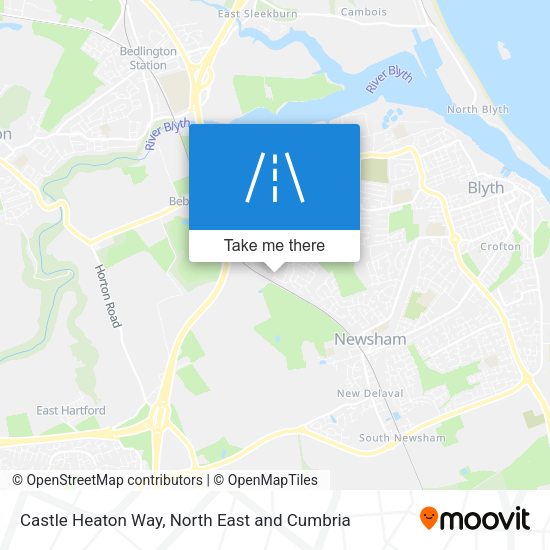Castle Heaton Way map