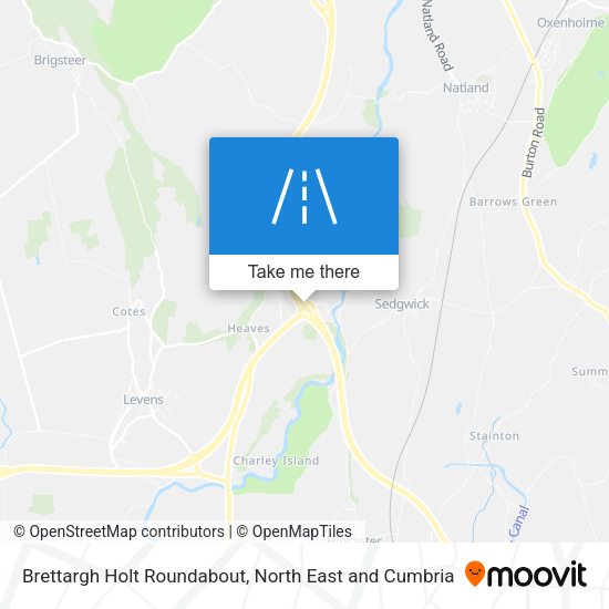 Brettargh Holt Roundabout map