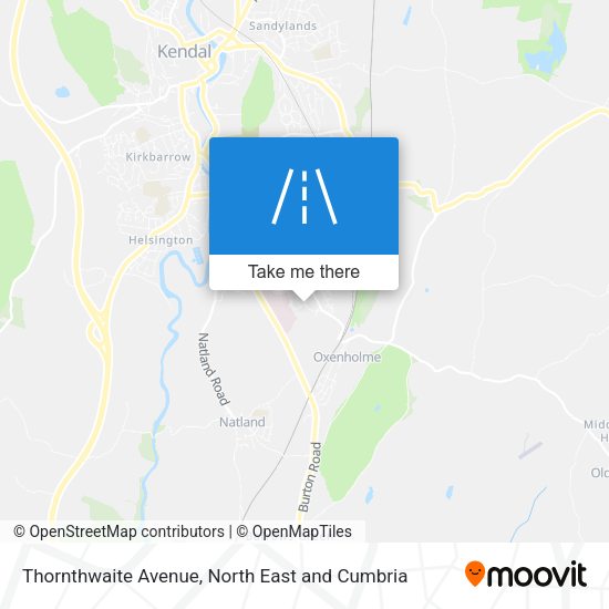Thornthwaite Avenue map