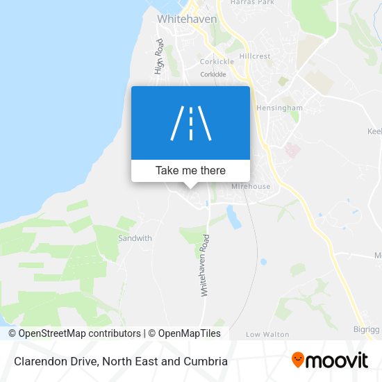 Clarendon Drive map