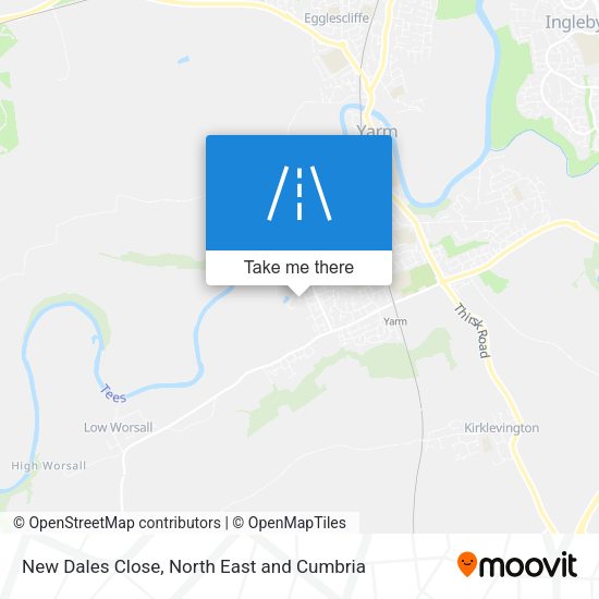 New Dales Close map