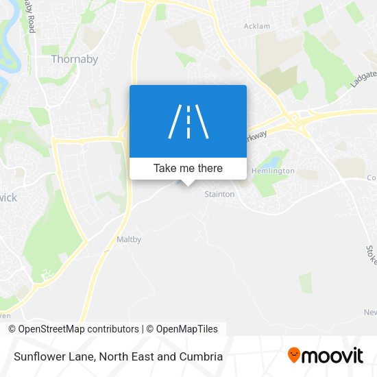 Sunflower Lane map