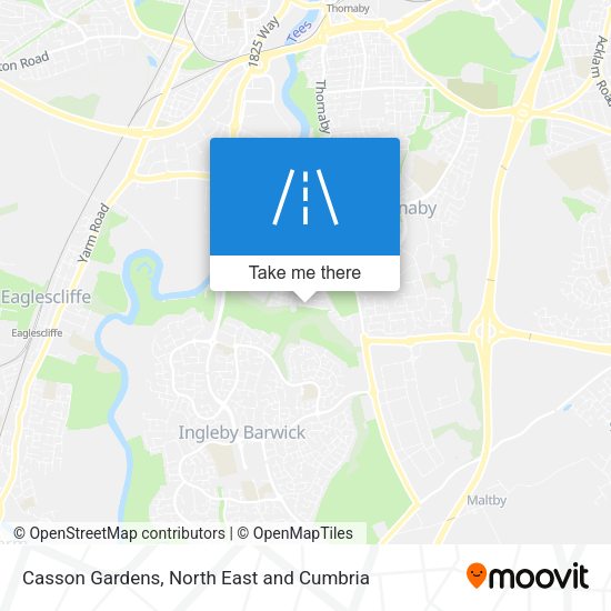 Casson Gardens map