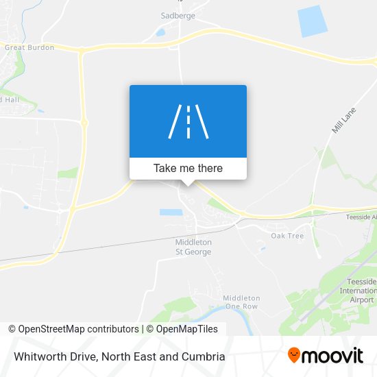 Whitworth Drive map
