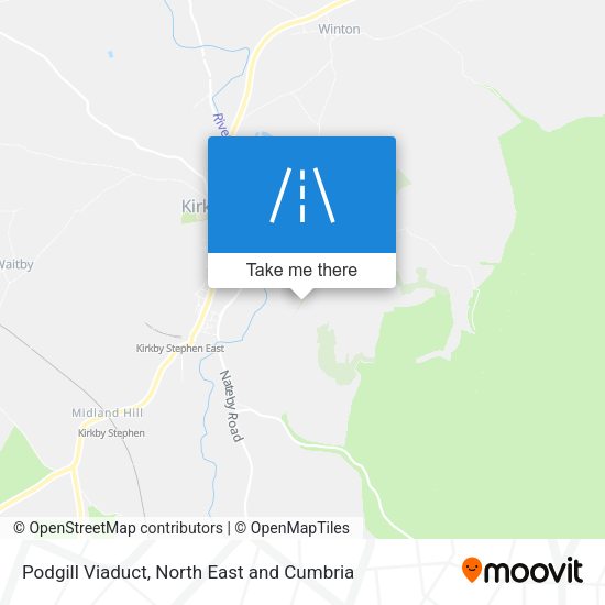 Podgill Viaduct map