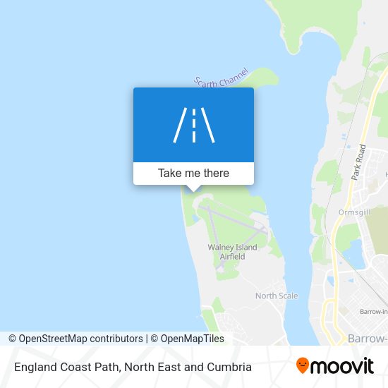 England Coast Path map