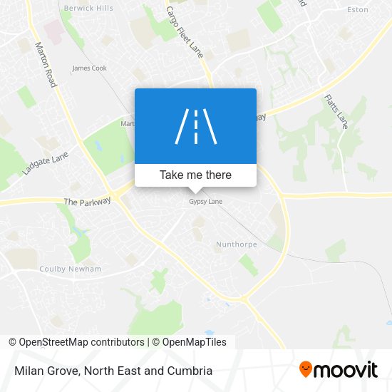 Milan Grove map
