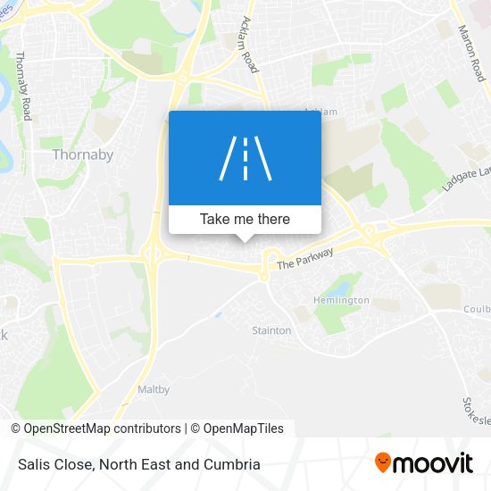 Salis Close map