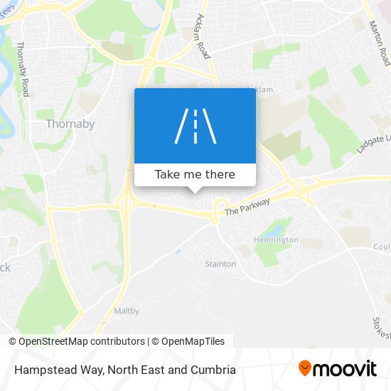 Hampstead Way map