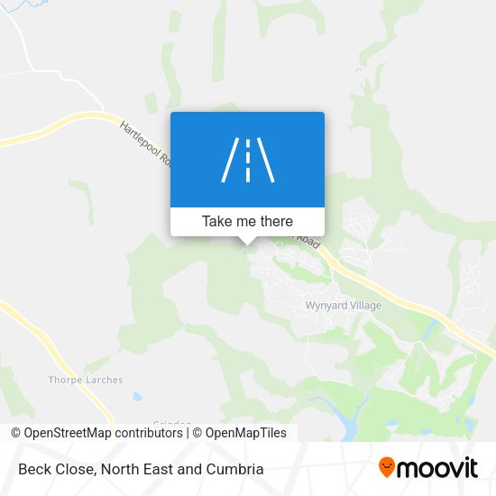 Beck Close map