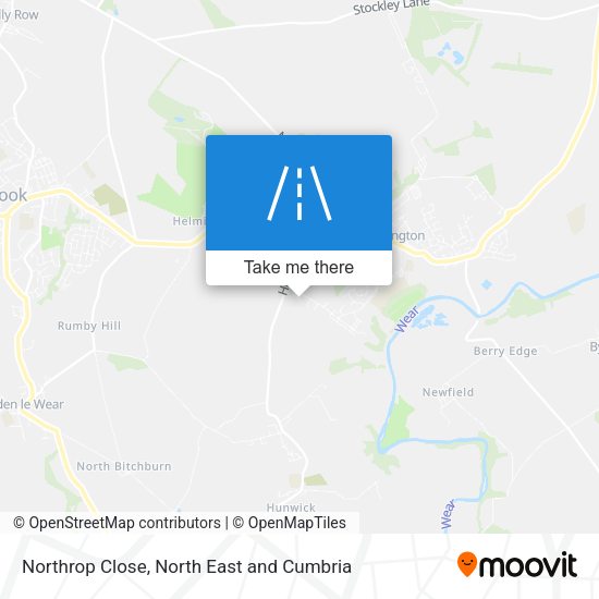 Northrop Close map