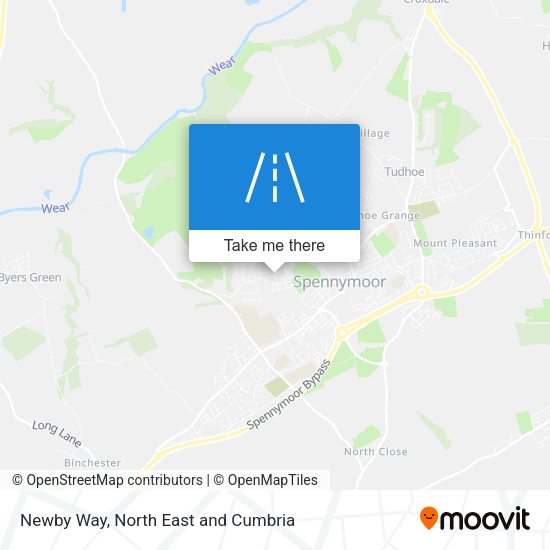 Newby Way map