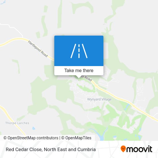 Red Cedar Close map
