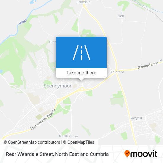 Rear Weardale Street map