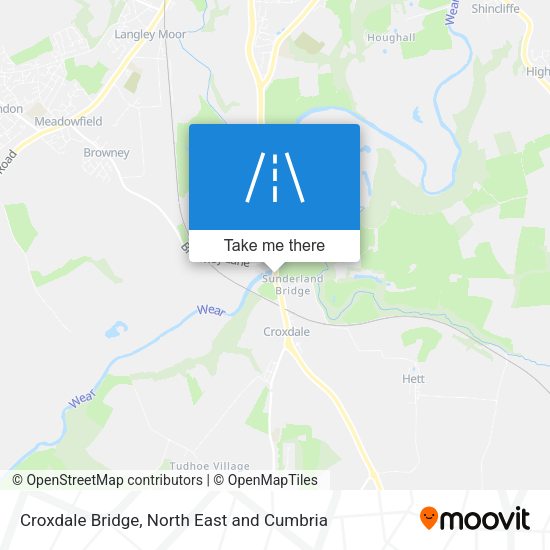 Croxdale Bridge map